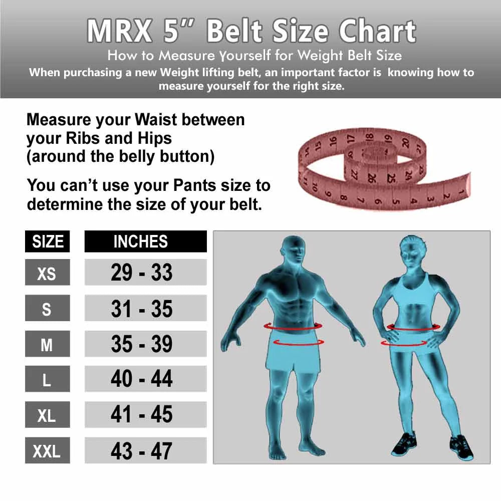 Weight Lifting Belt with Double Back Support Gym Training Black XL