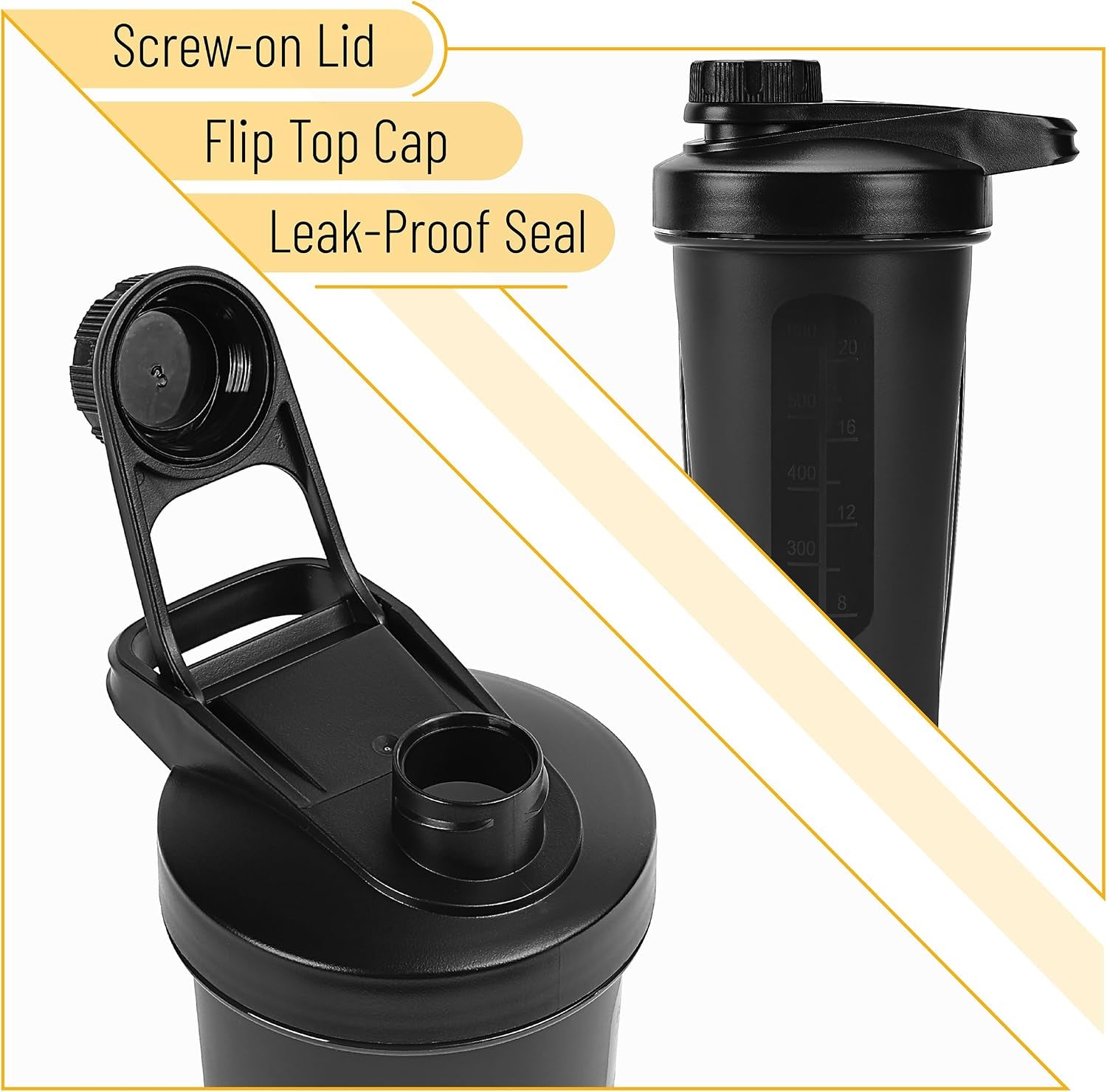 - Shaker Bottles for Protein Mixes with Twist Cap, 28 Oz | Black Protein Shaker Bottle with Wire Whisk Ball, Shaker Cup, Mixer Bottle, Fathers Day Gift